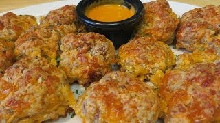 Classic Sausage and Cheese Balls  QUICK AND EASY [upl. by Skeie]