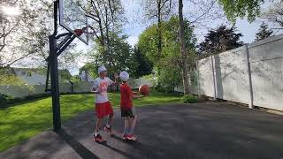 Backyard one on one basketball practice  d1d2everythinghd [upl. by Gascony946]