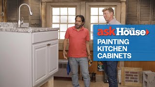 How to Properly Paint Your Kitchen Cabinets  Ask This Old House [upl. by Talanta968]