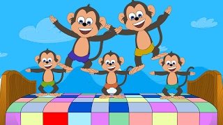 Five Little Monkeys  Nursery Rhymes  Kids Songs  Children Rhymes  Toddler Videos [upl. by Squier]