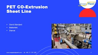 CoExtrusion PET Line Battenfeld  Davis Standard  Diamat [upl. by Griff]