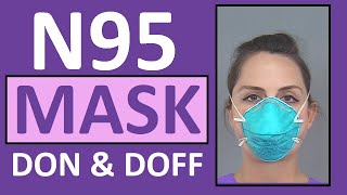 N95 Mask  How to Wear  N95 Respirator Nursing Skill Tutorial [upl. by Laved]