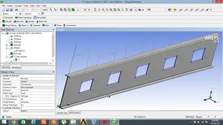 NON LINEAR ANALYSIS OF CASTELLATED BEAM IN ANSYS [upl. by Oaht]