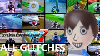 Mario kart 7 All shortcuts and glitches 7 minute video [upl. by Sidonie]