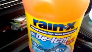 Rain X DeIcer vs Blue Extreme Washer Fluid Video Review [upl. by Annor774]