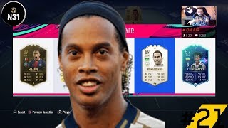 FIFA 19 FUT DRAFT 21 ICON RONALDINHO 89 [upl. by Thormora409]