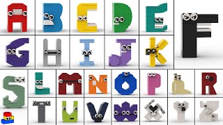 How to make UPPERCASE Alphabet Lore out of LEGO every letter AZ [upl. by Niliram]