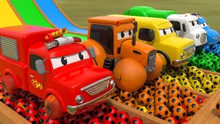 Color Balls amp Sing a Song  Wheels On the Bus Ten in the Bed  Baby Nursery Rhymes amp Kids Songs [upl. by Shanney]