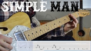 Learn the riff from quotSimple Manquot by Lynyrd Skynyrd  Quick Easy Electric Guitar Tutorial [upl. by Elden]