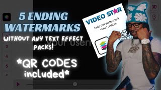 watermarks to add at the end of your edit on videostar  qr codes included [upl. by Lunetta]