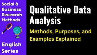 Understanding Qualitative Data Analysis Methods Purposes and Examples Explained  English [upl. by Benkley]