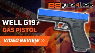 WELL G197 C02 AIRSOFT PISTOL BB GUN REVIEW [upl. by Sela607]