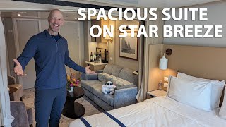 Windstar Cruises Star Breeze Cabin Tour Suite 634 [upl. by Kasper]