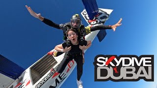 Skydive Dubai 2024  Tandem Skydive Experience on my Birthday at Palm Dropzone [upl. by Aihtyc618]