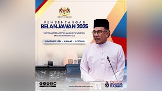 LIVE Pembentangan Belanjawan 2025 [upl. by Anik706]