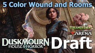 5 Color Draft Duskmourn  Early Access Streamer Event [upl. by Hardunn507]