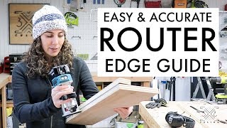 Easy and Accurate Router Edge Guide  Woodworking Jig  Great for Dados and Grooves [upl. by Garceau947]