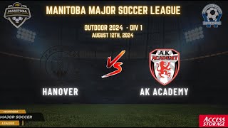 August 11th WSF Div 1 Hanover vs Ak Academy [upl. by Ennayd]