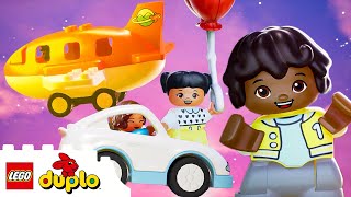 Traveling with Vehicles Planes amp MORE  LEGO DUPLO  Kids Songs  Cartoon for Kids [upl. by Brunella]