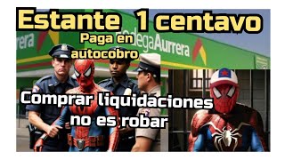 Bodega Aurrera liquidaciones estante 1centavo oferta mamá lucha Aurrera spiderman mexico [upl. by Sherfield830]