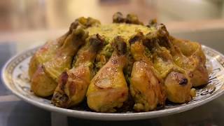 Pilons de poulet et riz aux légumesلفخاد ديال دجاج معسلين بالعسل مع صوص باربيكيو 🍗 [upl. by Paige]