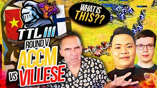 ACCM vs VILLESE TITANS LEAGUE 3 WHAT IS THIS SERIES ageofempires2 [upl. by Hi]