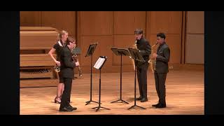 Cannon Music Camp Saxophone Quartet Kaleidoscope Concert [upl. by Atnod]