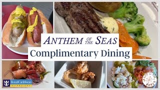 Anthem of the Seas Complimentary Dining Review  The BEST Places to Eat For Free Onboard the Ship [upl. by Eey]