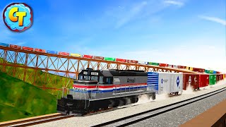 Damaged BRIDGE Trains Disasters ✅ BEAMNG Stream [upl. by Misaq]