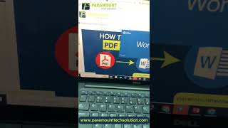 How to convert PDF to Word online for free  PDF to docx  pdftoword shorts [upl. by Leamaj]