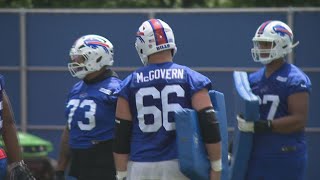 Bills Take 2 Training camp lookahead — offensive line [upl. by Hollerman]