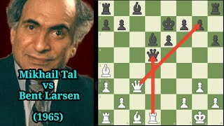 Mikhail Tal Relentless Threats and Pieces quotOn Firequot in Attack [upl. by Dragone438]