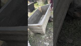 Antique Concrete Gerden flower Boxes Making Process shorts satisfying diy [upl. by Kone]