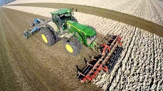 John Deere 8230 using iTEC Pro Automatic Turning  Wilhelmina Polder [upl. by Annoek]