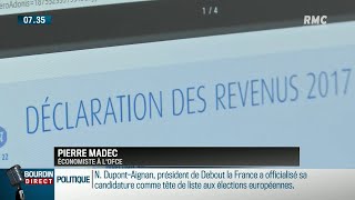 Baisse dimpôts de 6 milliards deuros quotOn baisse les impôts mais tout augmente à côtéquot [upl. by Malkah]