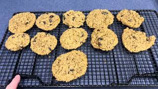 Organic Fresh Milled Oatmeal Raisin Cookies [upl. by Welton]