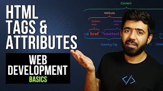 HTML Tags VS Attributes  Web Development Basics Course [upl. by Nnaassilem354]