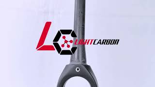 LightCarbon 700C Disc Brake Gravel Carbon Fork With Aero Fin [upl. by Julio]