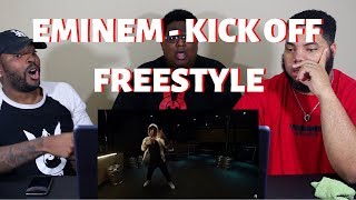 Eminem  quotKick Offquot Freestyle  REACTION [upl. by Elleirua917]