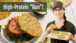 Easy 3 Ingredient Avocado Bread Buns High Protein Recipe [upl. by Dubenko]