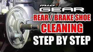 Mio Gear Rear Brake Shoe Cleaning STEP BY STEP miogear miogearbrakeshoe [upl. by Cleopatre]