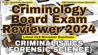 quotPass Your Criminology Licensure Exam 2024 Ultimate FORENSIC SCIENCE Criminalistics REVIEWERquot [upl. by Clemmy]