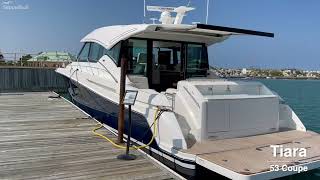 2022 Tiara Yachts 53 Coupe  Yacht Tour Video SkipperBuds [upl. by Panchito]