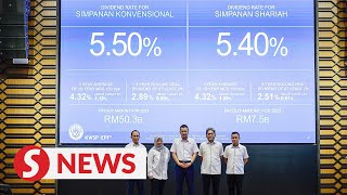 EPF declares 55 dividend for conventional savings for 2023 [upl. by Perl]