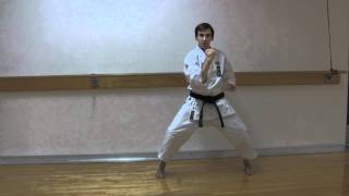 Shotokan Karate Tekki Shodan Kata demonstration on PaulGaleNetworkcom [upl. by Zelda]