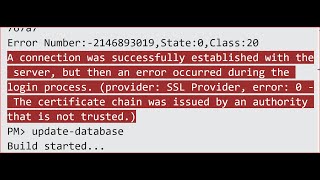 Visual studio SSMS databasse connectivity issue Trust server certificate nuget packages issue [upl. by Cyprus]