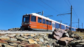 Riding the Gornergrat railway Zermatt  Gornergrat VS [upl. by Eniamrej728]