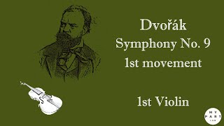 1st Violin Dvořák Symphony No 9 quotFrom the New Worldquot 1st movement [upl. by Relyuc]