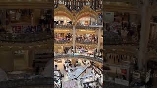 Galeries Lafayette Haussmann Paris France [upl. by Aikmat]