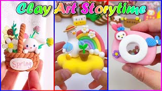 🟢CLAY ART STORYTIME ✨Satisfying And Relaxing Video 🌈 MEmu Wolf  Best TikTok Compilation Part 225 [upl. by Ylsel]